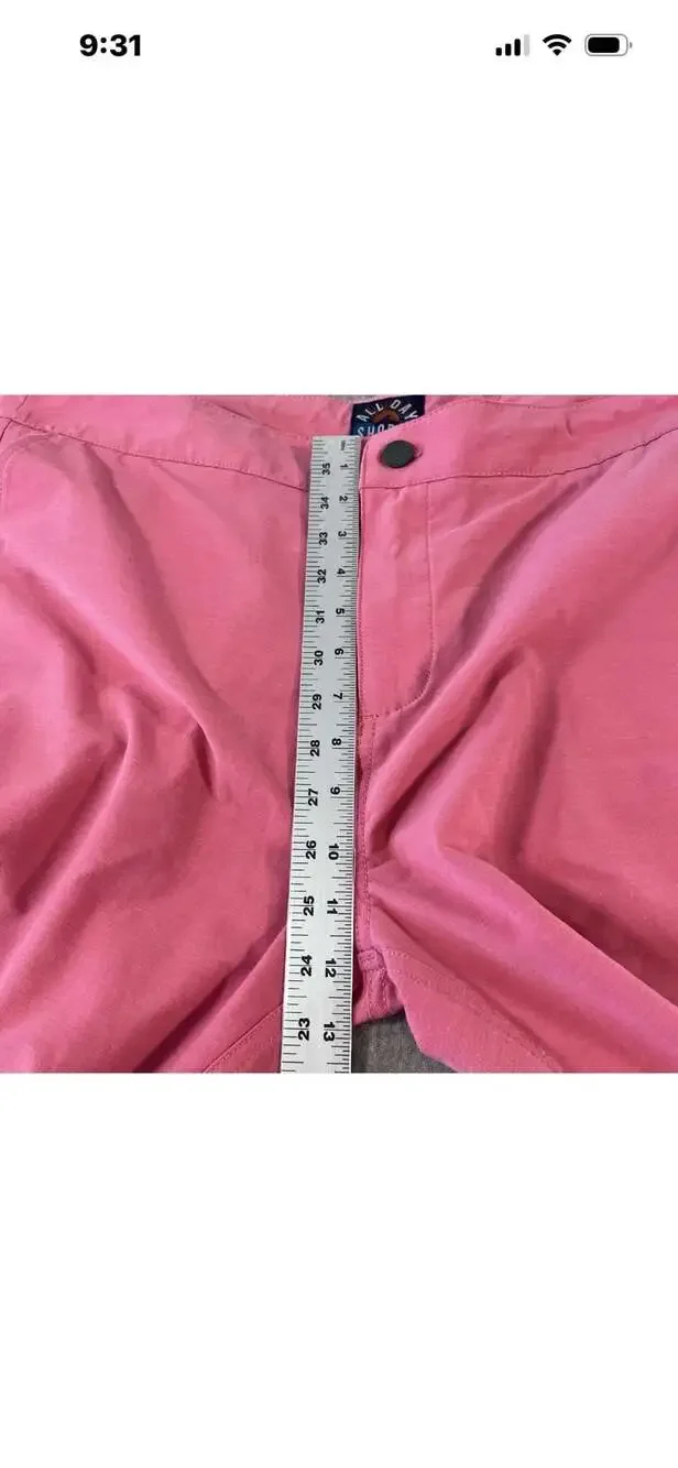 Faherty All Day Shorts Sunset Pink Size 38